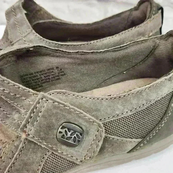 Earth Origins Brown Suede Slip On Mary Jane Loafers Sz 8N - Picture 3 of 13